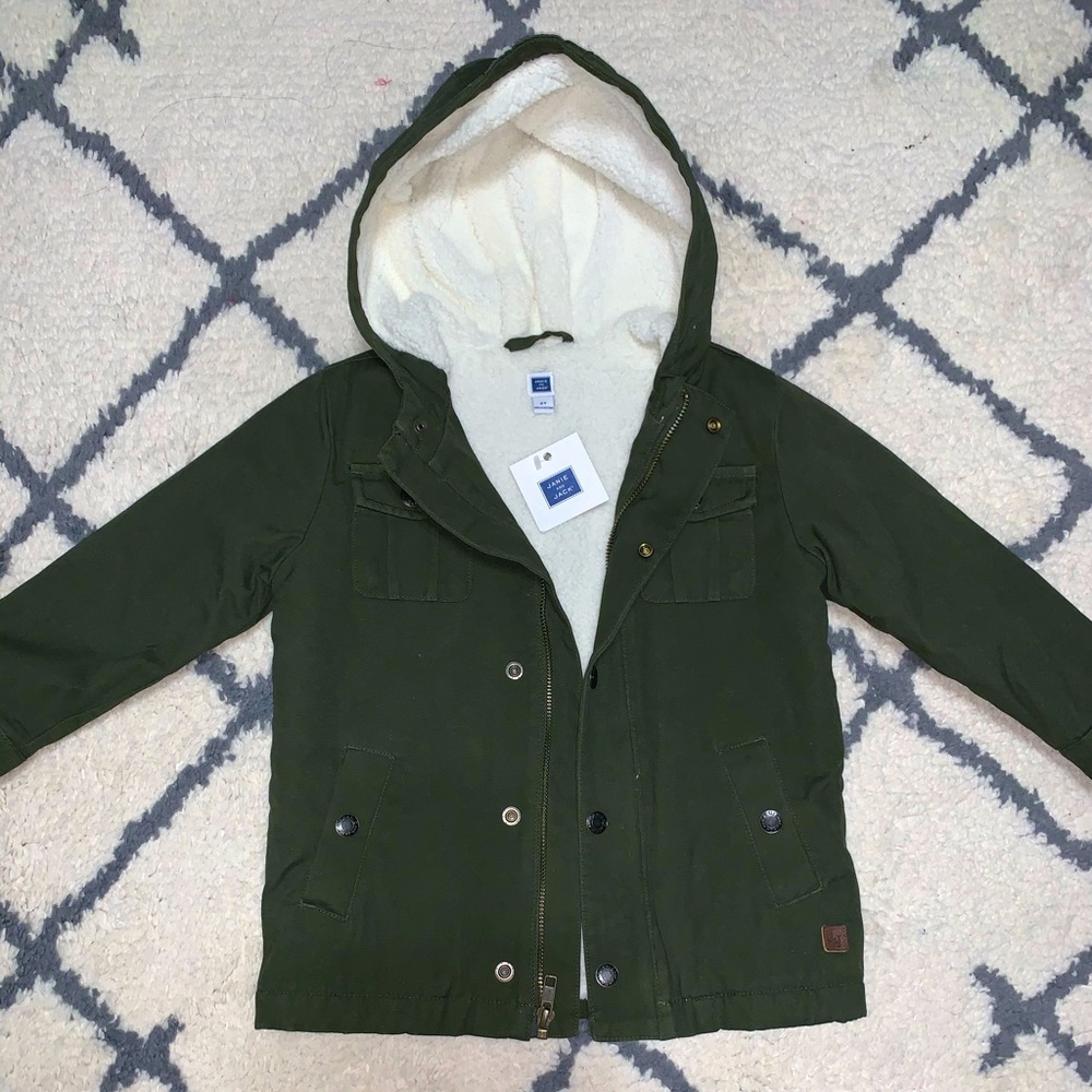 Janie and Jack Hunter Green Coat Sz 2T